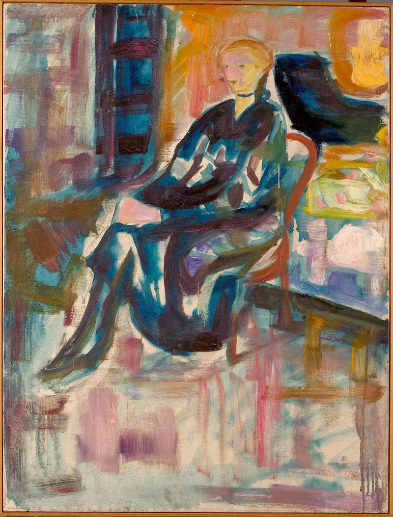Giovane Donna Seduta - Edvard Munch