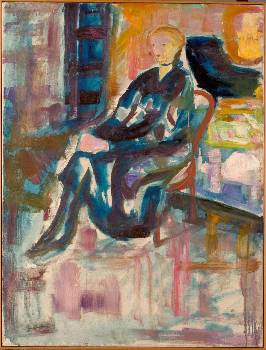 Giovane Donna Seduta - Edvard Munch