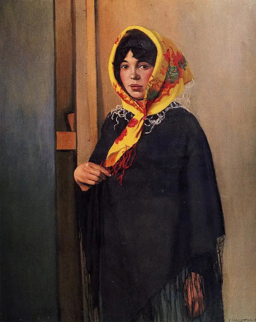 Giovane donna con foulard giallo - Félix Vallotton