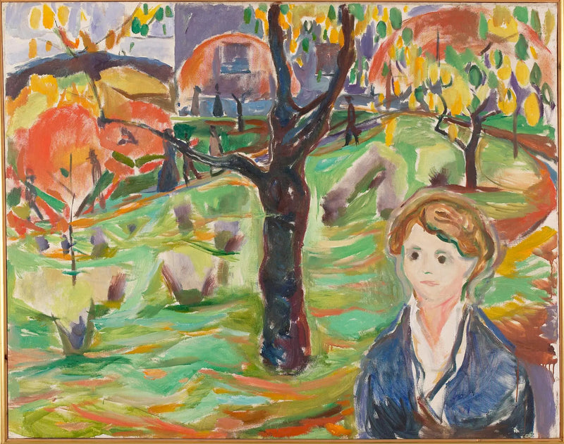 Giovane Donna nel giardino - Edvard Munch