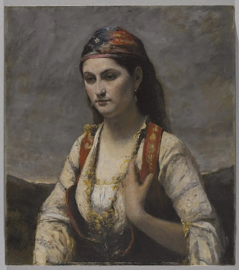 Giovane donna di Albano - Jean-Baptiste Camille Corot