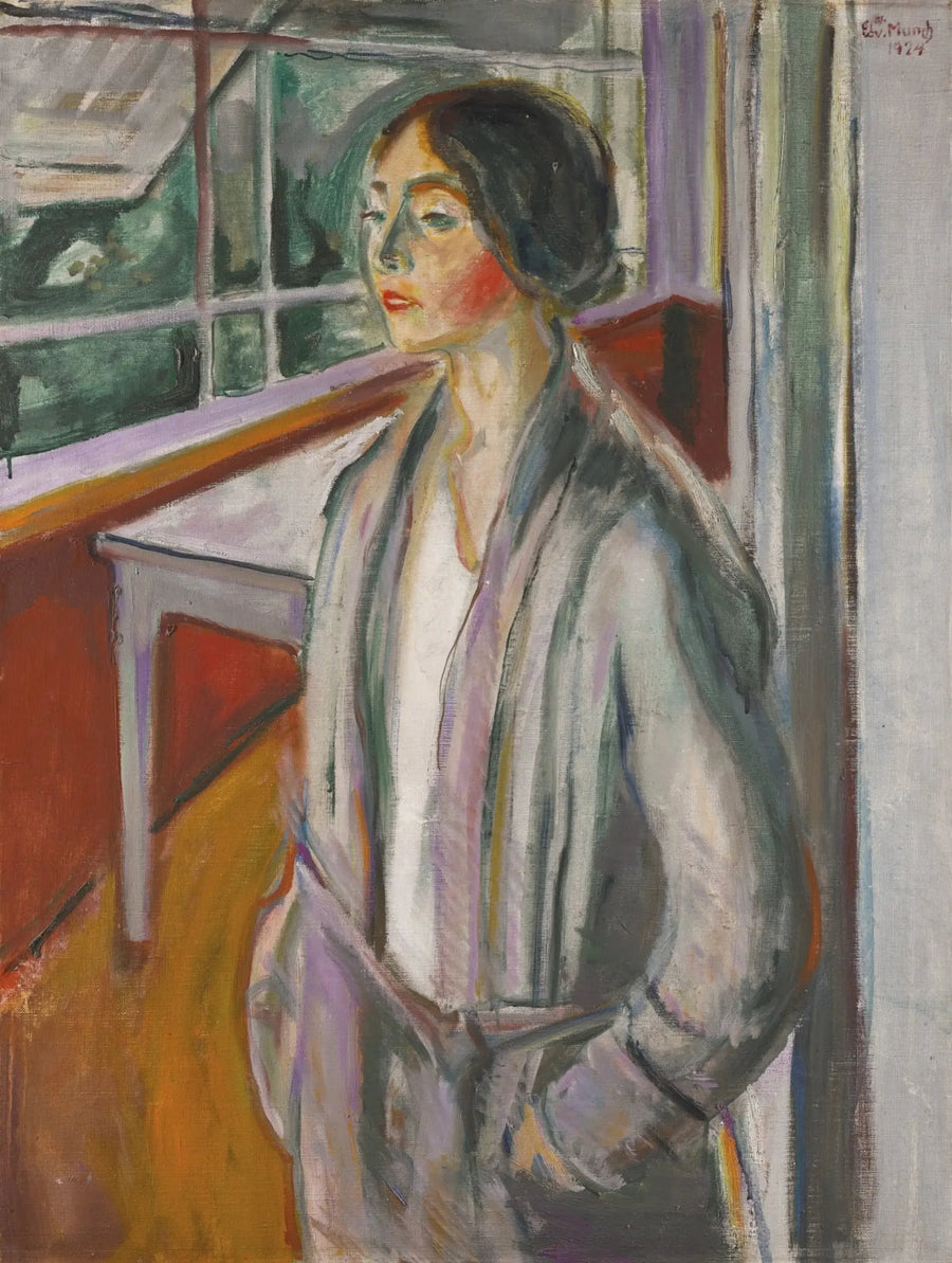 Giovane Donna nella veranda - Edvard Munch