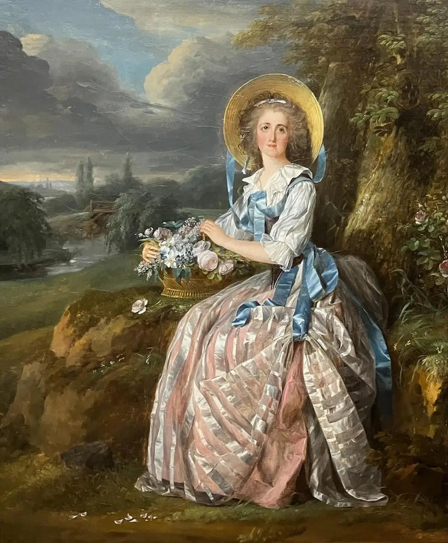 Giovane donna in un paesaggio - Marie-Guillemine Benoist