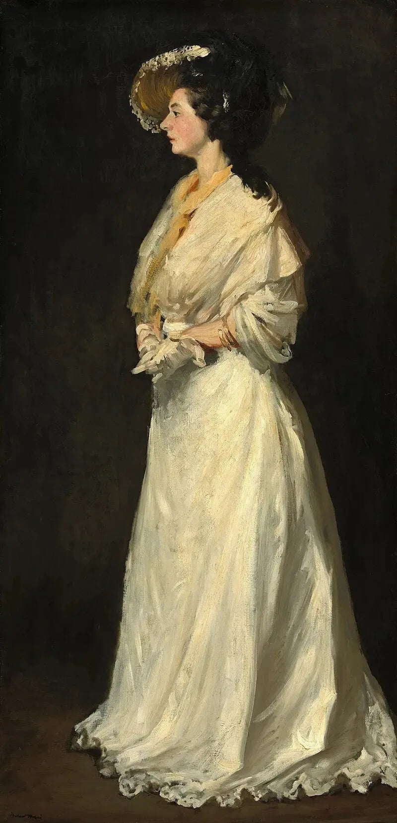Giovane donna in bianco - Robert Henri