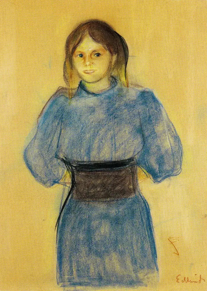 Giovane Donna in blu - Edvard Munch