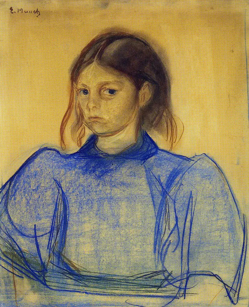 Giovane Donna in blu - Edvard Munch