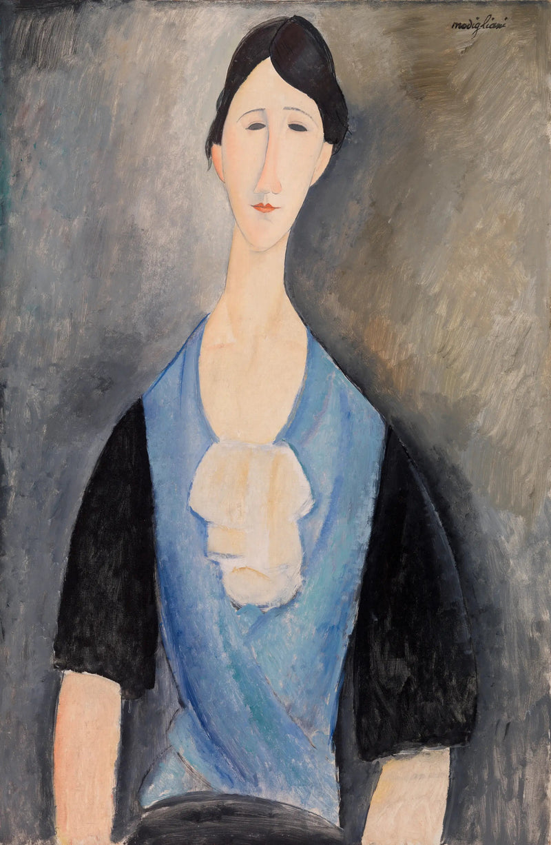 Giovane donna in blu - Amedeo Modigliani