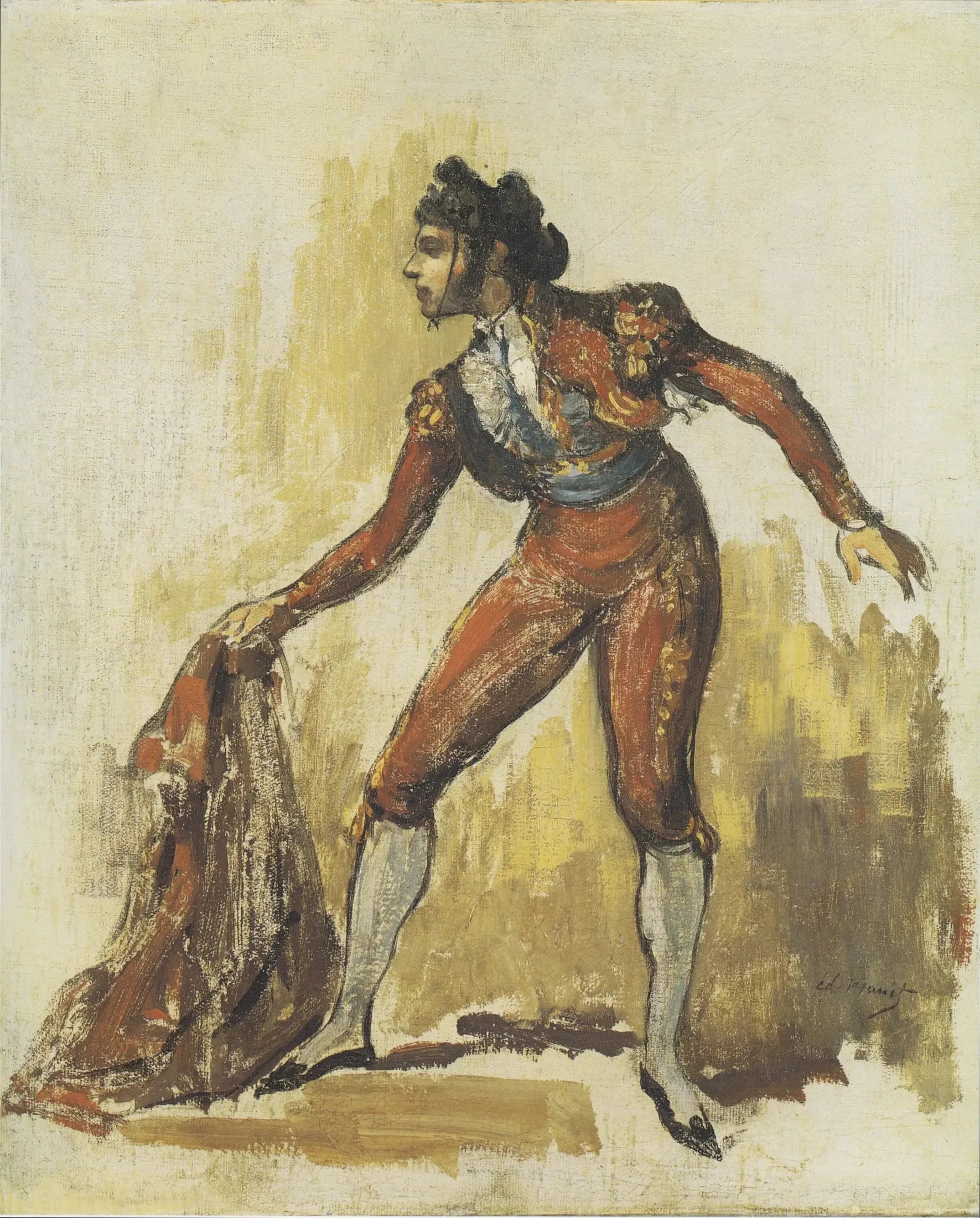 Jeune femme en costume de toréador - Édouard Manet image 1 reproduction de peinture à l’huile