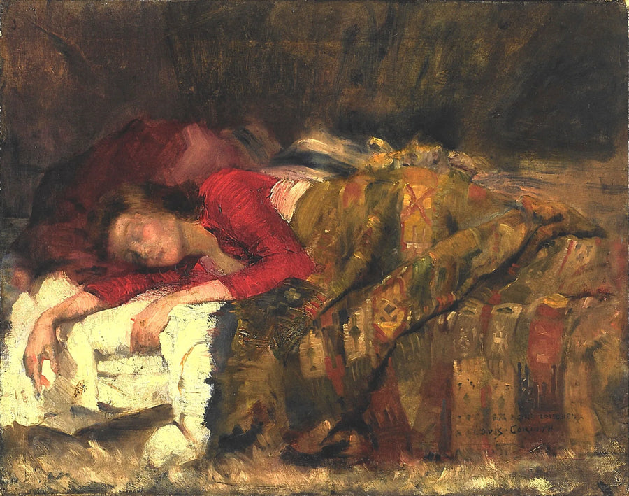 Giovane donna addormentata - Lovis Corinth