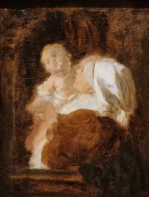 Giovane donna e bambino - Jean-Honoré Fragonard