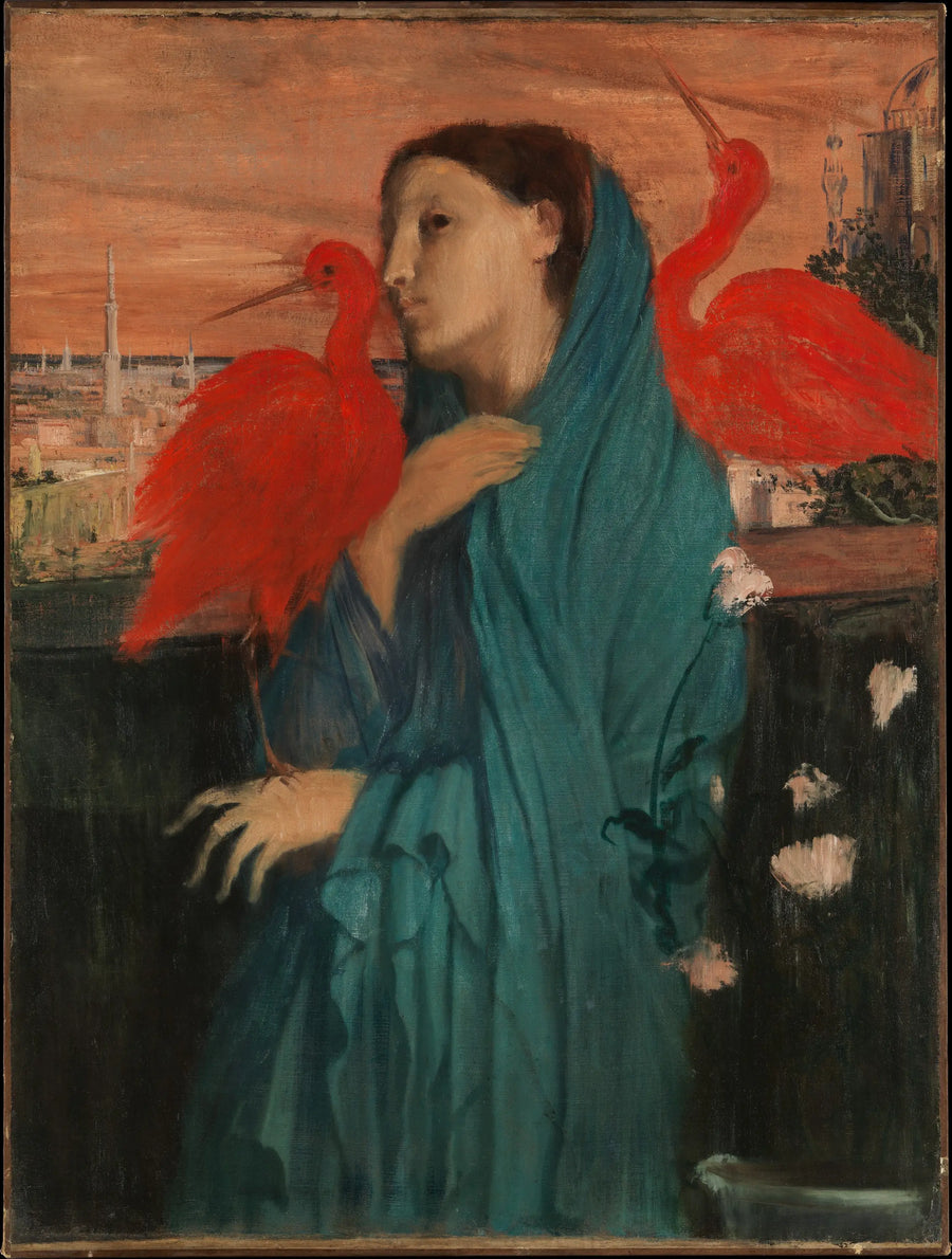 Giovane donna con Ibis - Edgar Degas