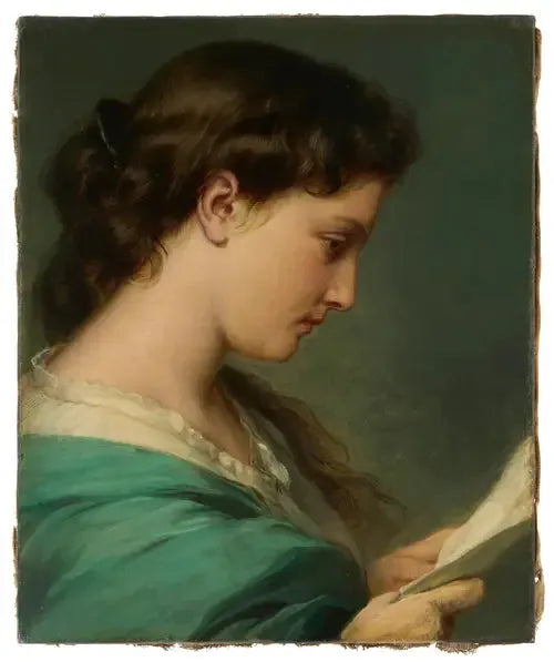 Giovane donna che legge una lettera - Franz Xaver Winterhalter