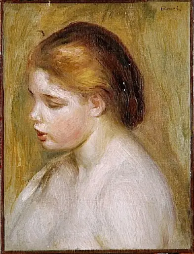 Giovane donna nuda in busto - Pierre-Auguste Renoir