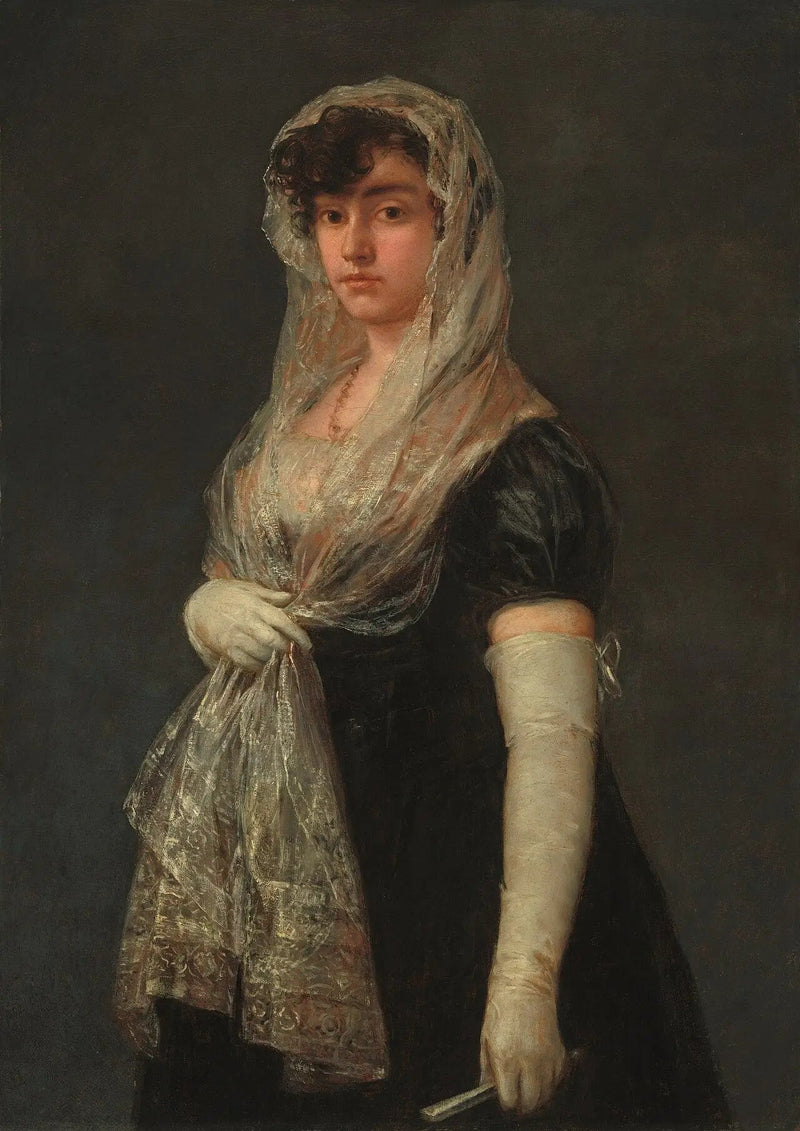 Giovane donna con un mantiglia e una basquina - Francisco de Goya