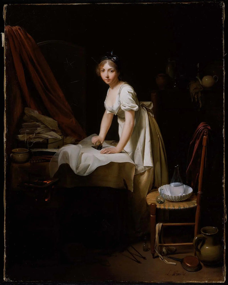 Giovane donna che stira - Louis-Léopold Boilly