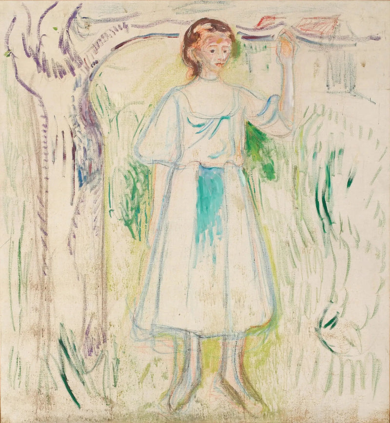 Giovane donna sotto un albero - Edvard Munch