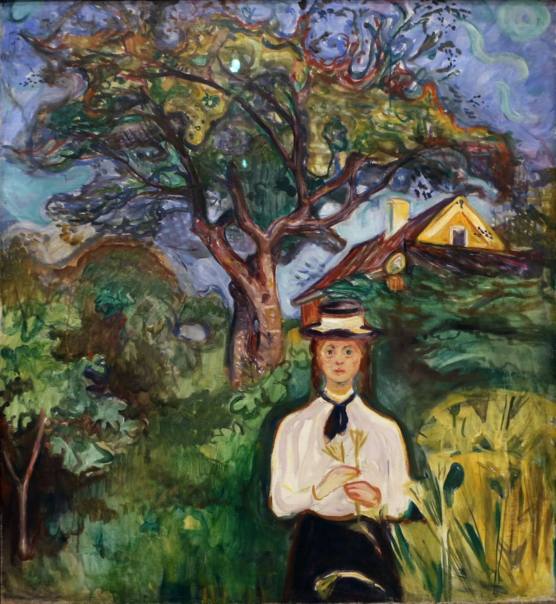 Giovane Donna sotto un melo - Edvard Munch