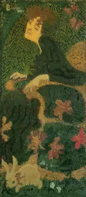 Ragazza seduta con un coniglio - Pierre Bonnard