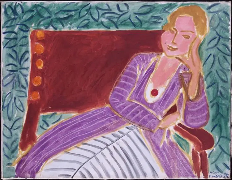 Ragazza giovane seduta, abito persiano - Henri Matisse
