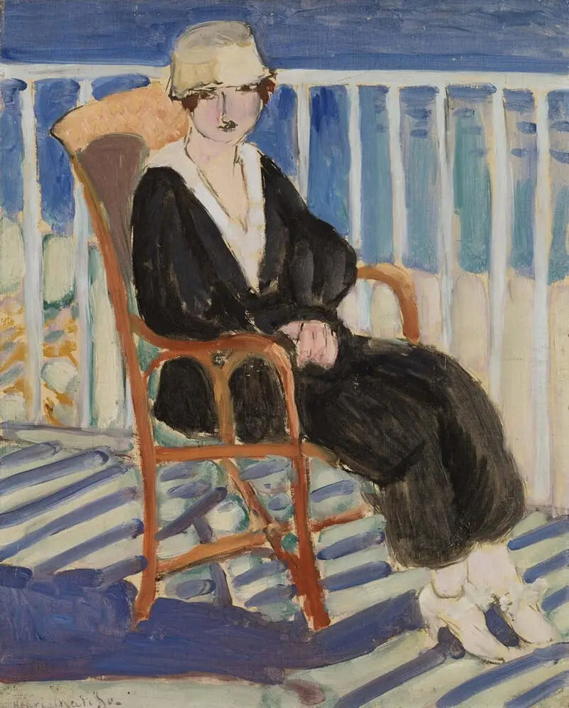 Ragazza sul balcone con vista sul mare - Henri Matisse
