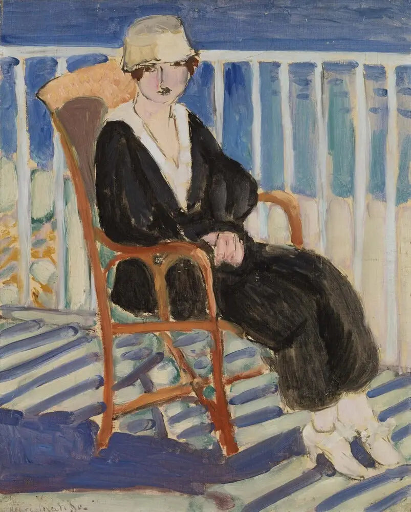 Ragazza sul balcone con vista sul mare - Henri Matisse