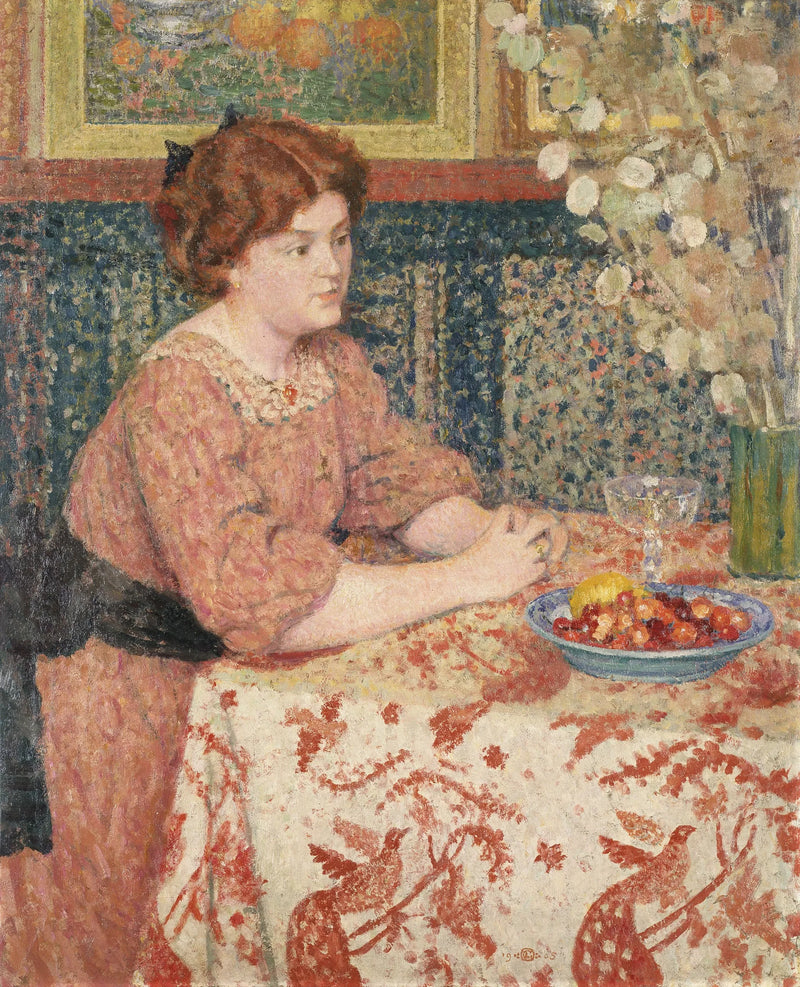 Ragazza con ciliegie - Georges Lemmen