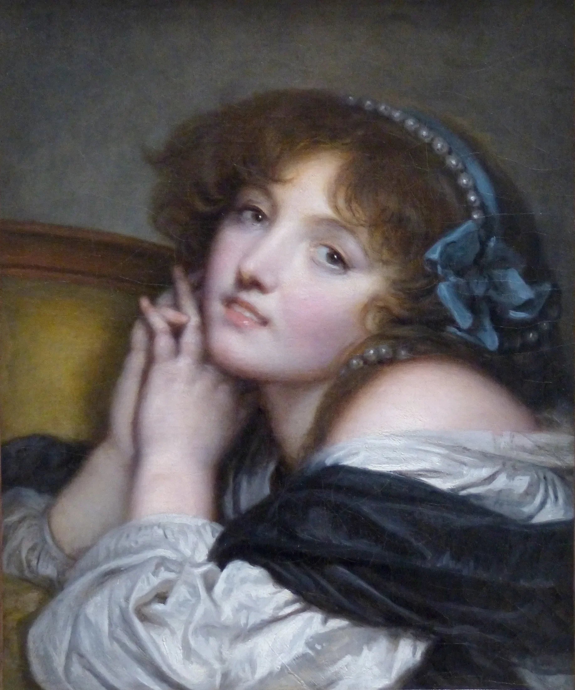 Jeune-fille aux mains jointes - Jean-Baptiste Greuze image 1 reproduction réalisée par Alpha Reproduction