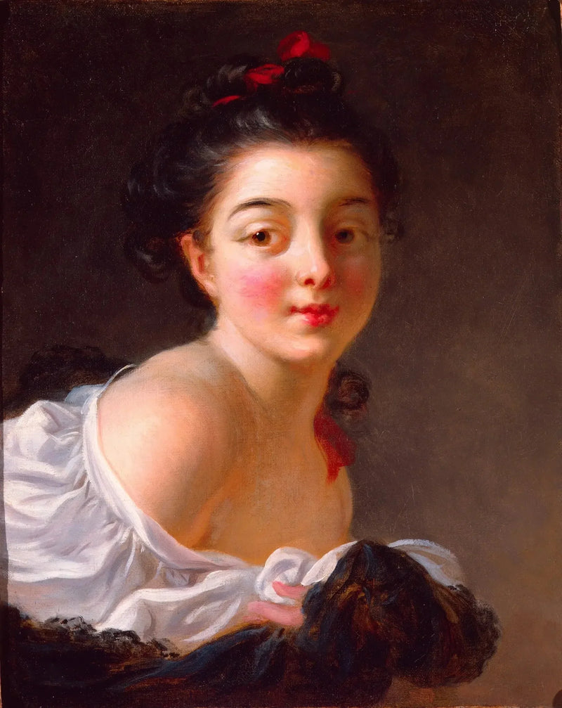 Giovane ragazza bruna - Jean-Honoré Fragonard