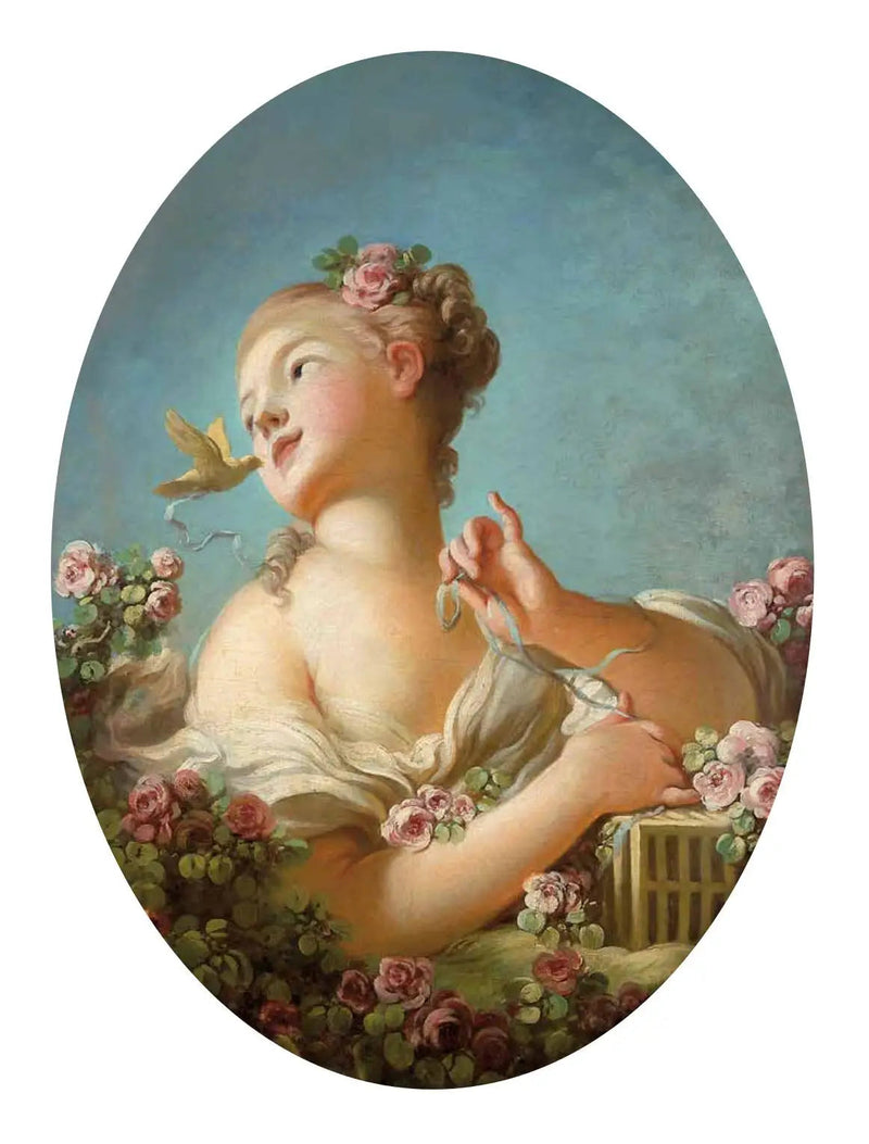 Giovane ragazza che libera un uccello dalla sua gabbia - Jean-Honoré Fragonard