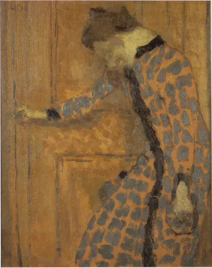Giovane ragazza, la mano sulla maniglia della porta - Édouard Vuillard