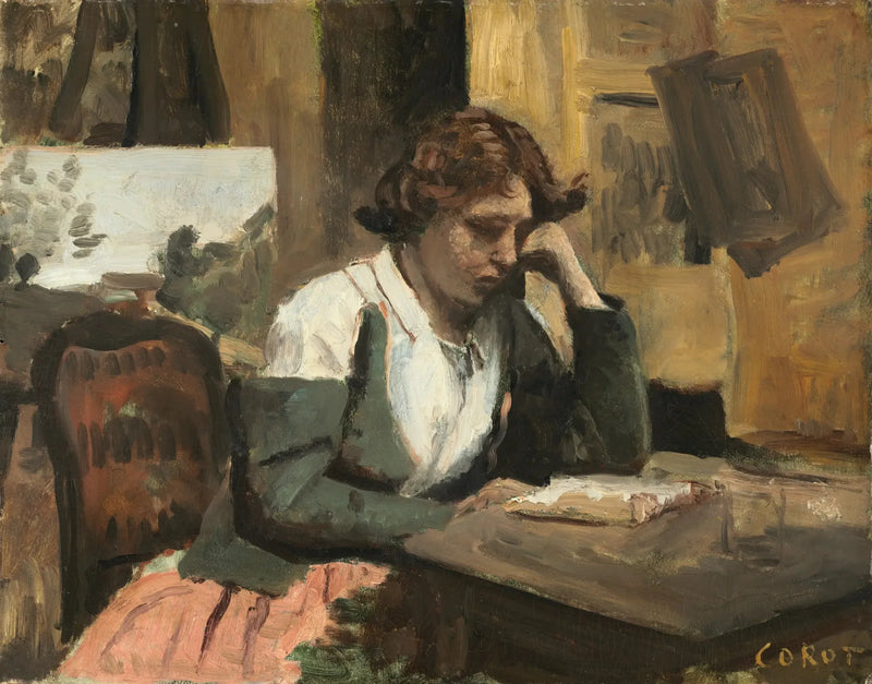 Giovane ragazza che legge - Jean-Baptiste Camille Corot