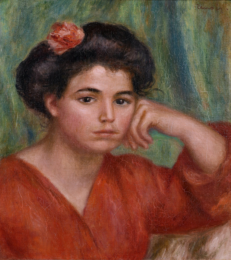 Ragazza con la rosa - Pierre-Auguste Renoir