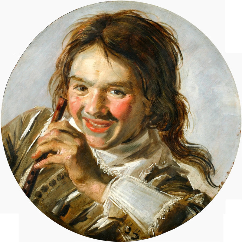 Giovane ragazzo che ride con un flauto - Frans Hals