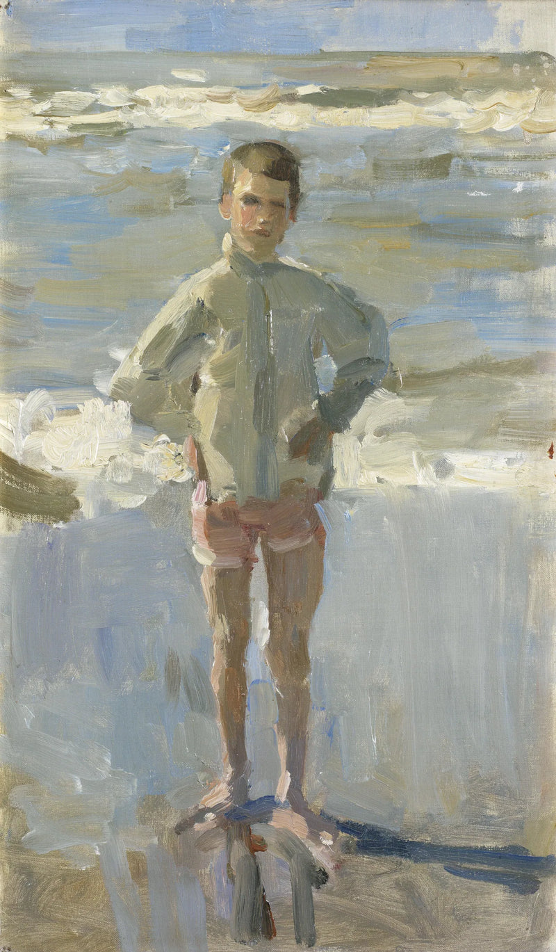 Ragazzo sulla spiaggia - Isaac Israel
