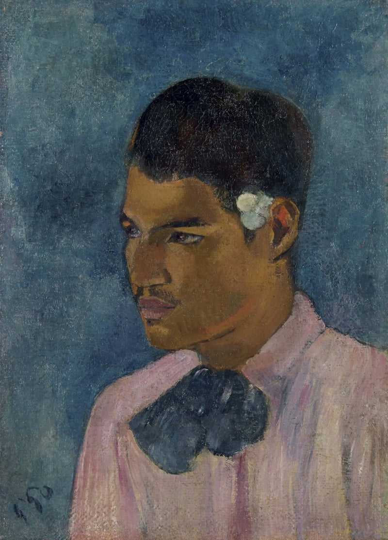 Giovane uomo con il fiore - Paul Gauguin