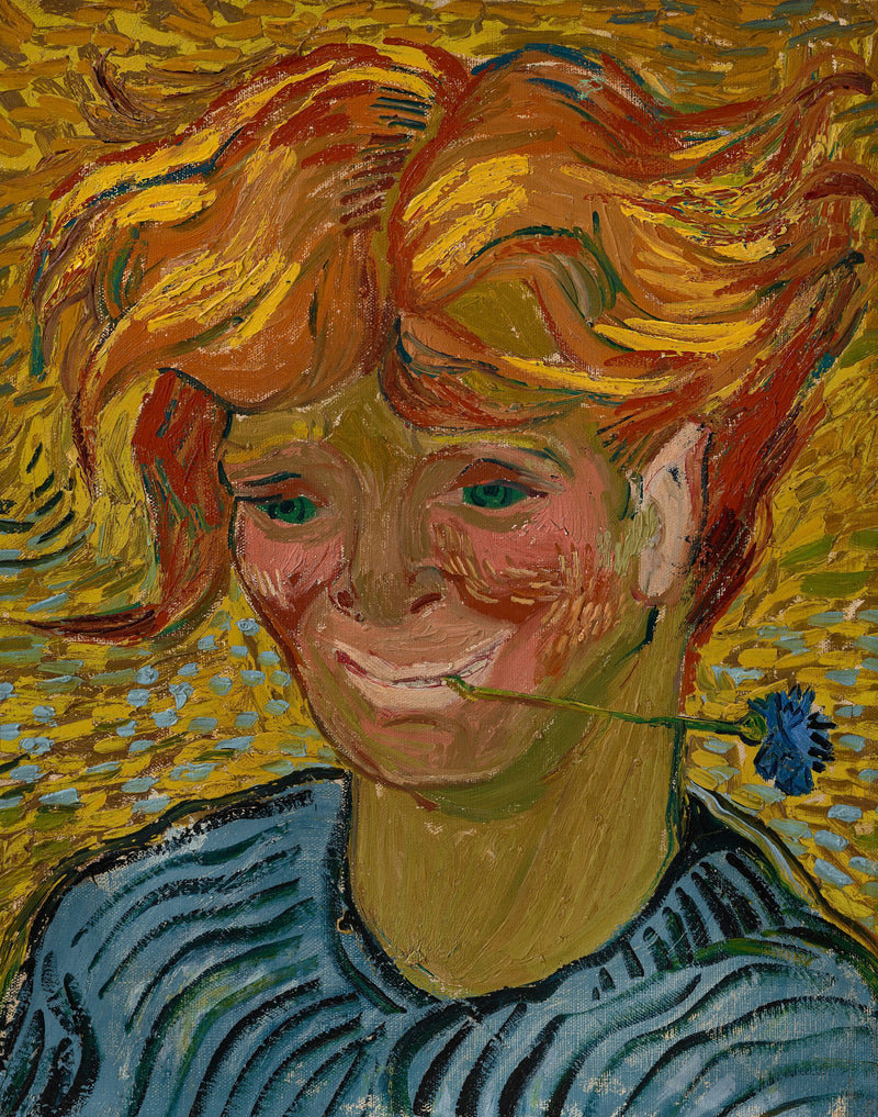 Giovane uomo con fiordaliso - Vincent van Gogh