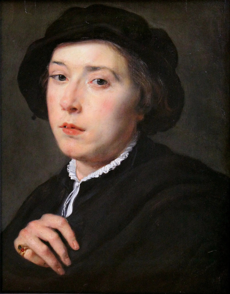 Giovane uomo con un cappello nero - Peter Paul Rubens