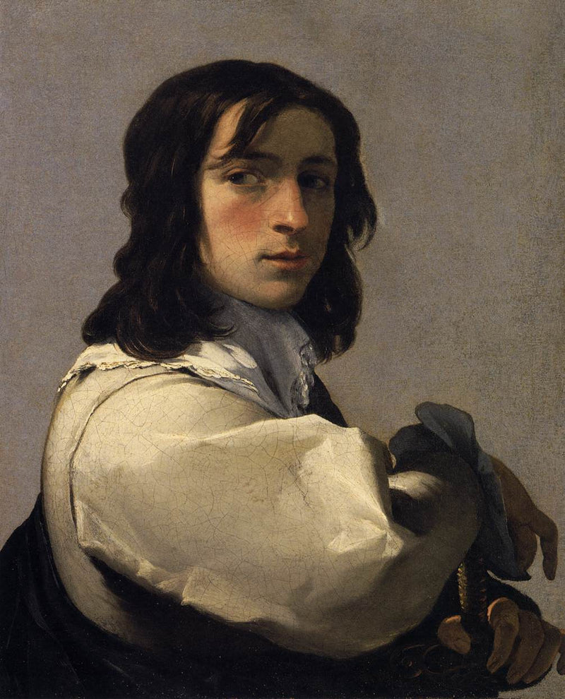 Giovane uomo con una spada - Eustache Le Sueur