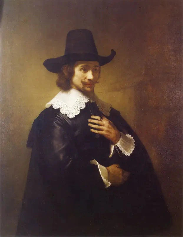 Ritratto di un giovane uomo con cappello a larghe falde - Rembrandt