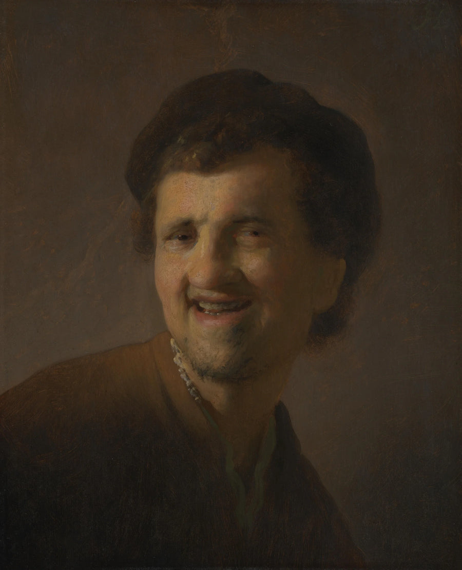 Busto di un giovane uomo sorridente - Rembrandt