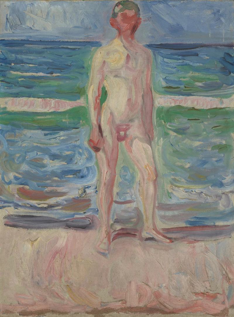 Giovane uomo sulla spiaggia - Edvard Munch