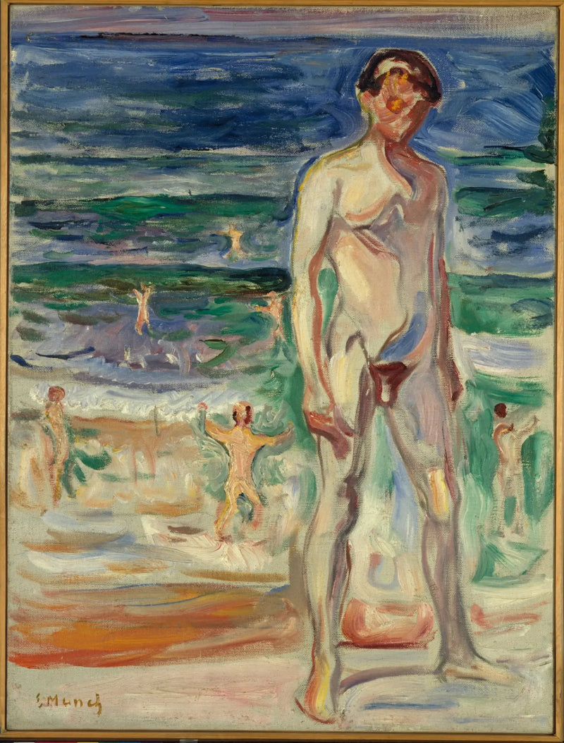 Giovane uomo sulla spiaggia - Edvard Munch