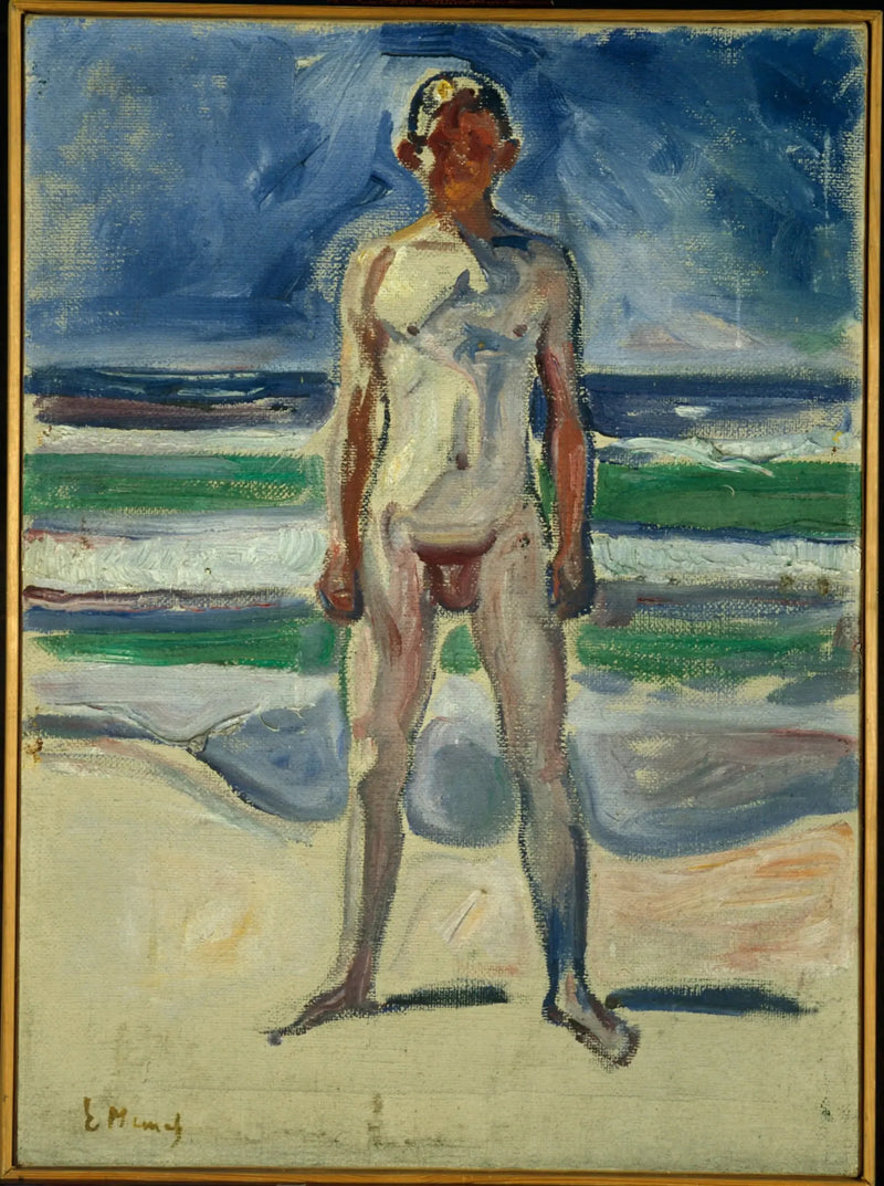 Giovane uomo sulla spiaggia - Edvard Munch