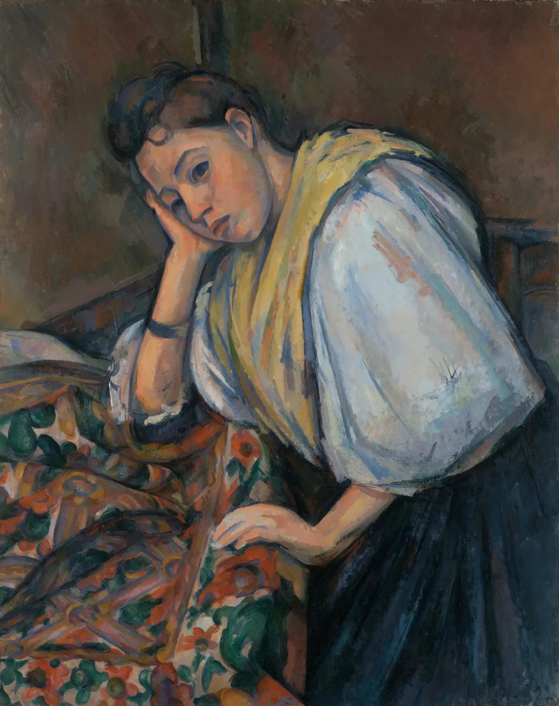 Giovane italiana appoggiata - Paul Cézanne