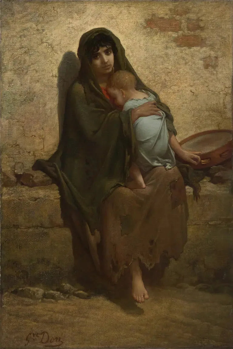 Giovane madre gitana - Gustave Doré