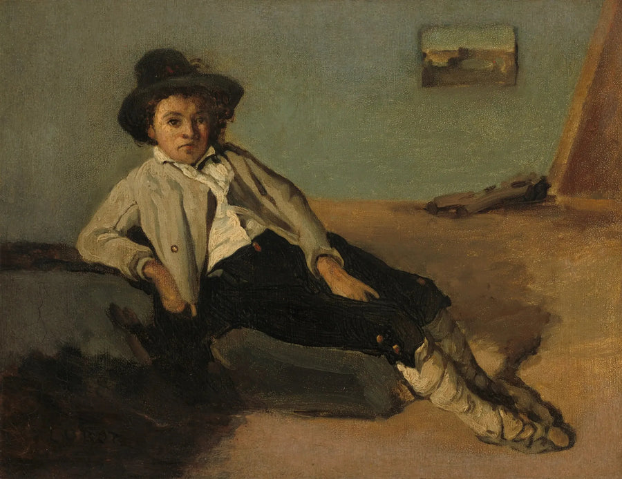 Giovane contadino italiano - Jean-Baptiste Camille Corot