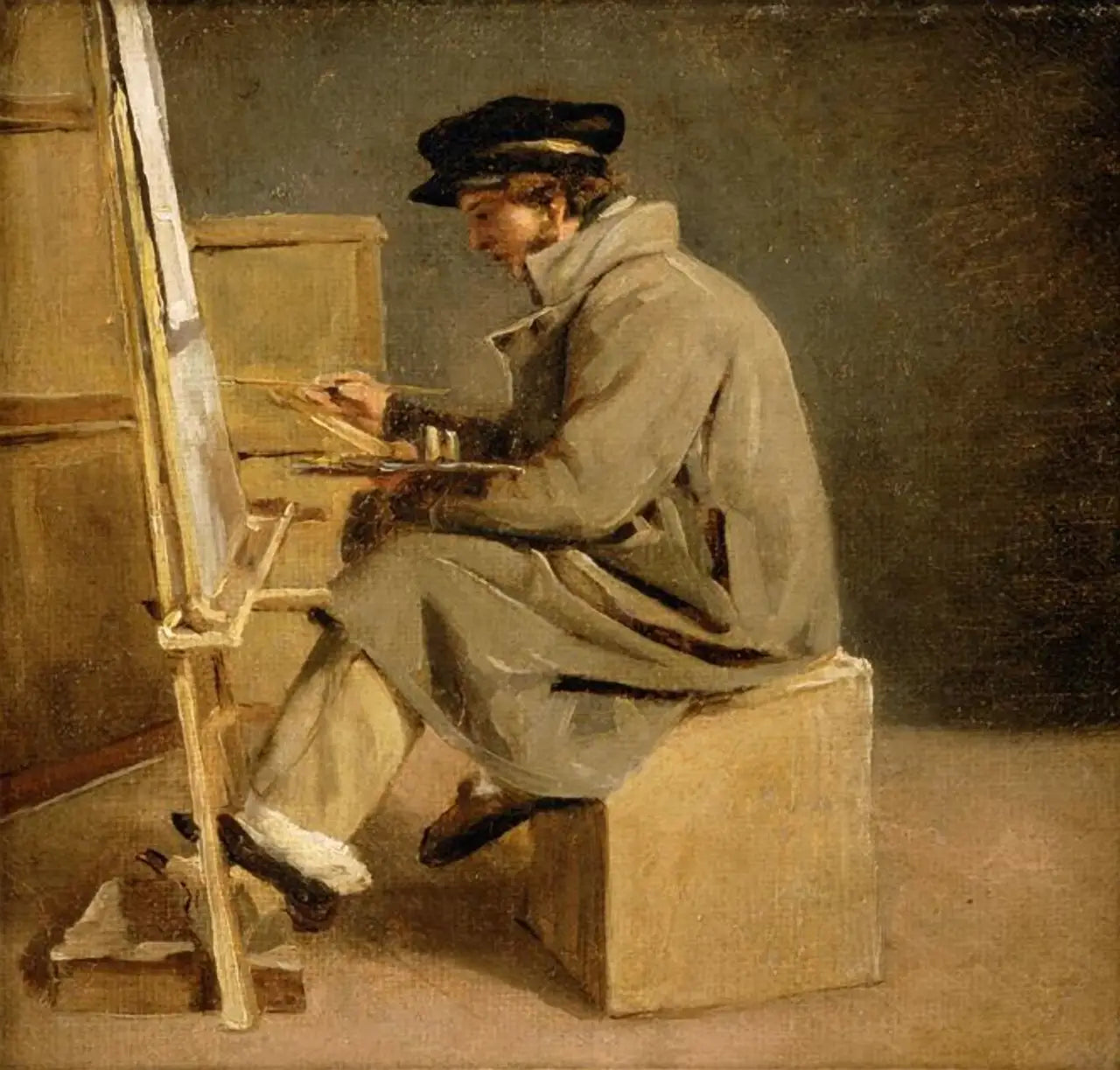 Reproduction du tableau « Jeune peintre à son chevalet - Théodore Géricault » par Alpha Reproduction en peinture à l’huile