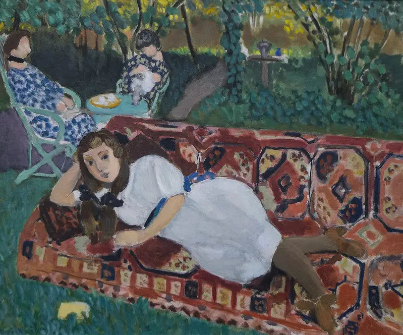 Reproduction du tableau « Jeunes Filles au jardin - Henri Matisse » par Alpha Reproduction en peinture à l’huile