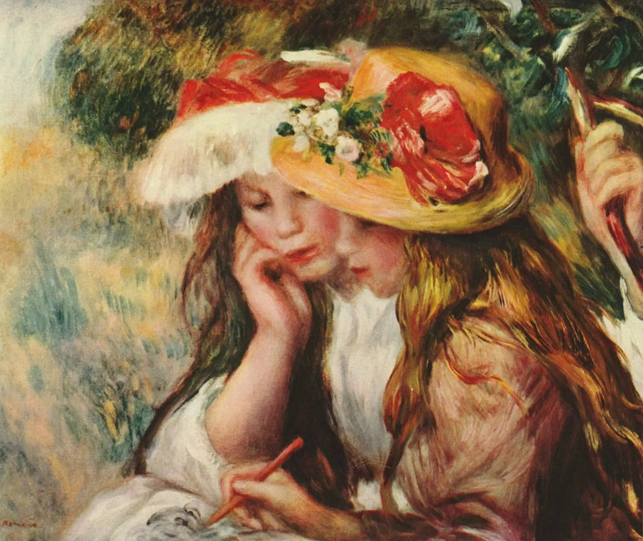Ragazze che disegnano - Pierre-Auguste Renoir