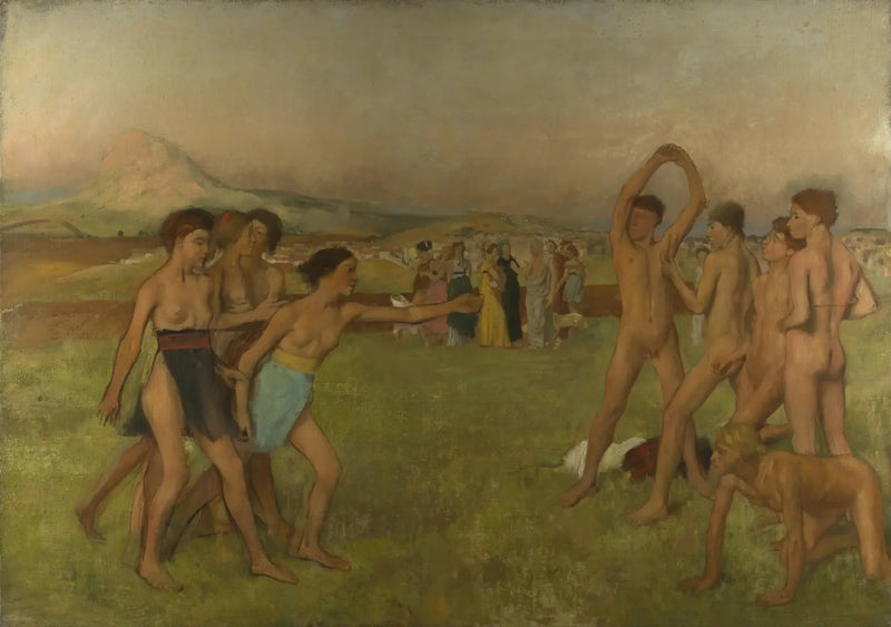 Giovani Spartani in allenamento - Edgar Degas